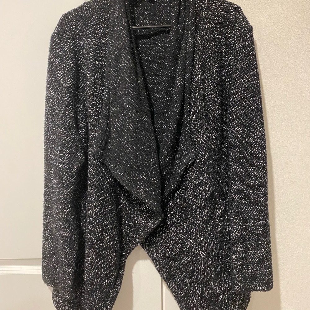 Women's Black and Gray Cardigan